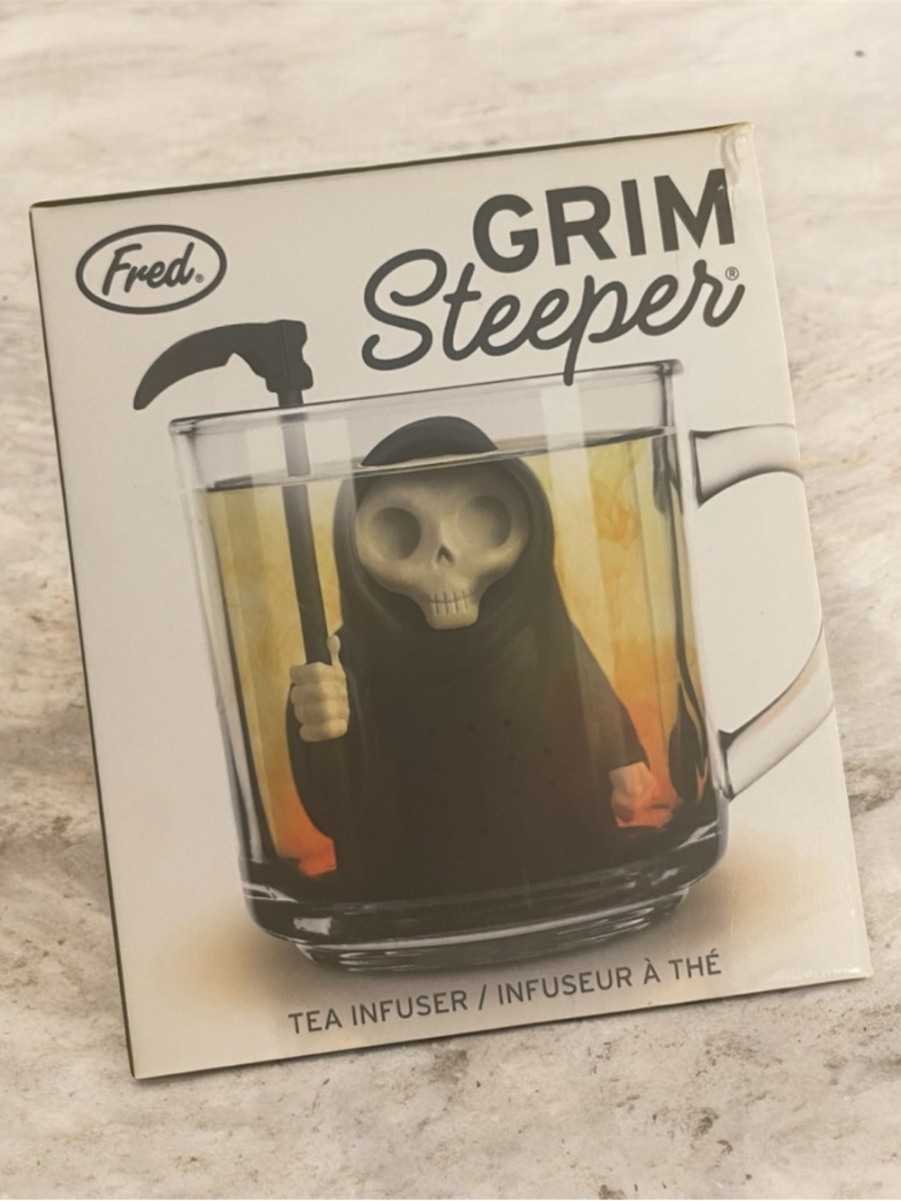Fred Grim Steeper Tea Infuser - Black and Cream